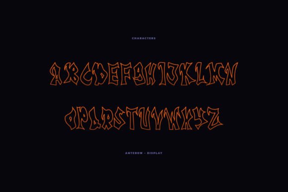 Anterow Font - Preview 1