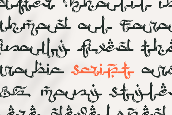 Arabic Script Font - Preview 3