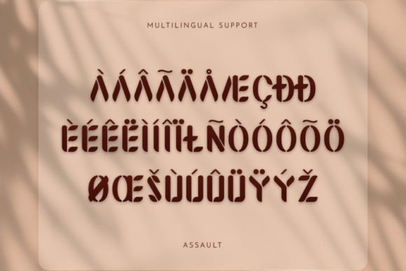 Assault Font - Preview 3