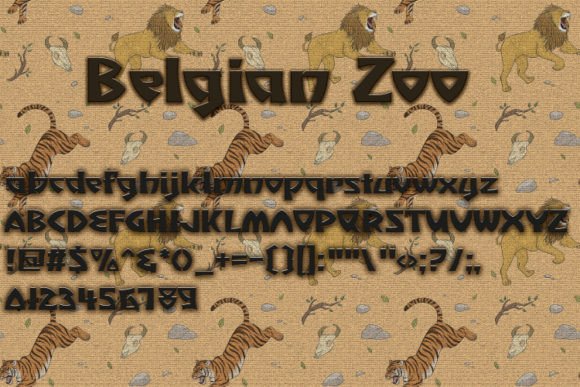 Belgian Zoo Font - Preview 3