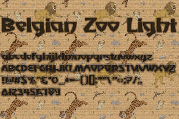 Belgian Zoo Font - Preview 4