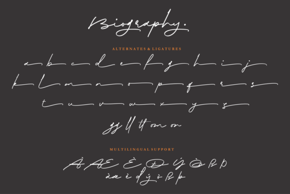 Biography Font - Preview 6