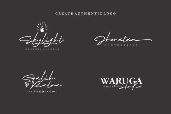 Biography Ink Font PNG with transparent background - Preview 3