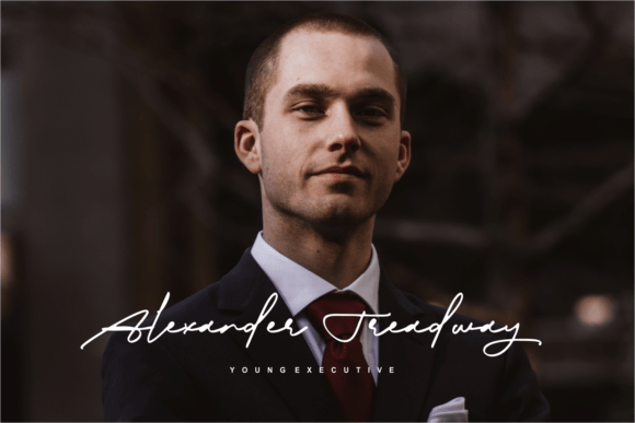 Biography Ink Font PNG with transparent background - Preview 4