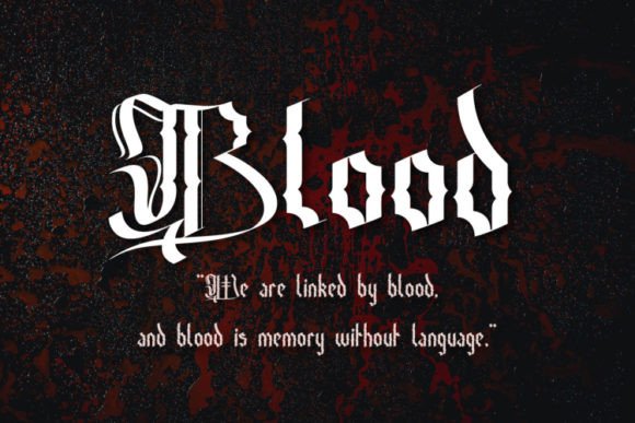 Bloodsucker Font - Preview 5