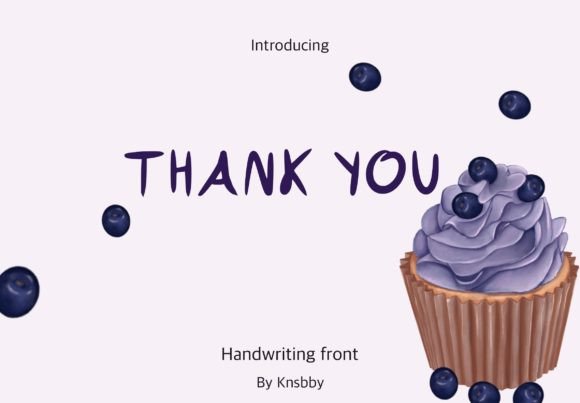 Blueberry Cupcake Font - Preview 3