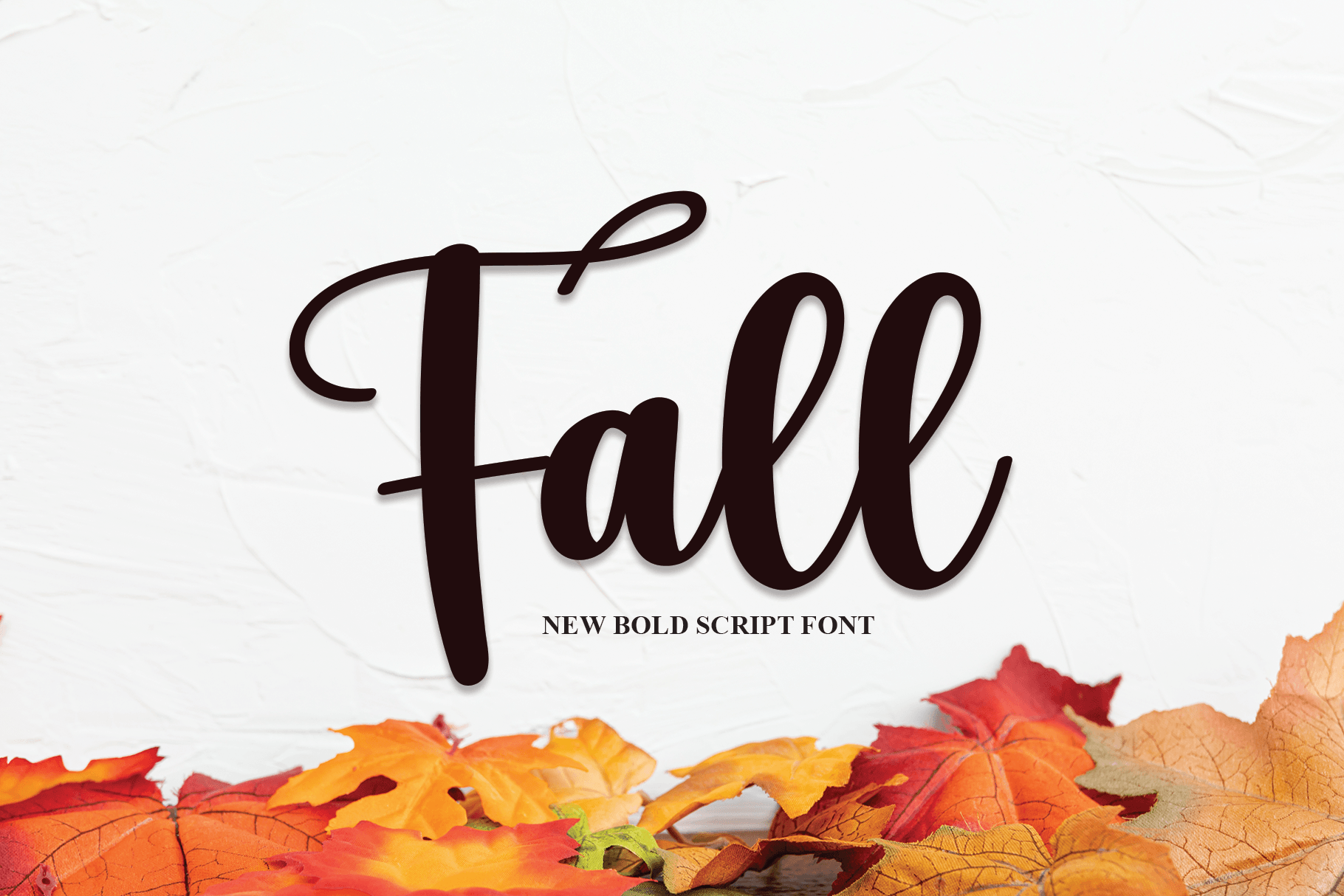 Fall font — clean modern typeface with subtle seasonal weight variations