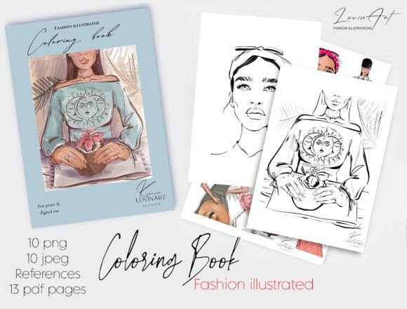 Fashion Coloring Book, Coloring Pages