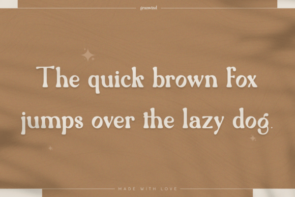 Granwind Font - Preview 4