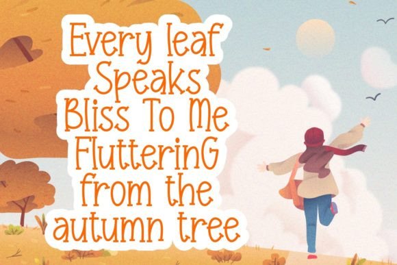 Hallo Autumn Font - Preview 1