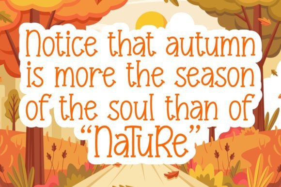 Hallo Autumn Font - Preview 2