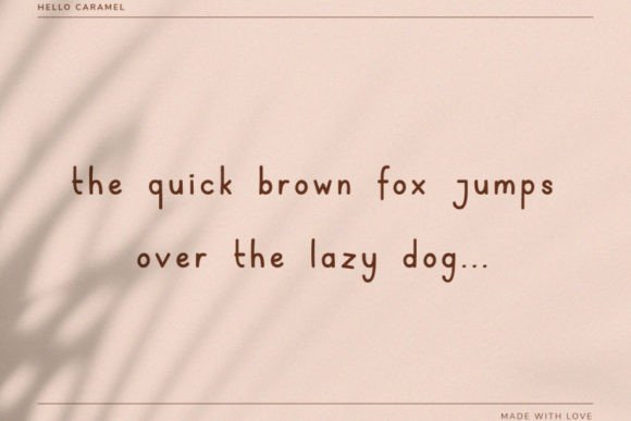 Hello Caramel Font - Preview 2