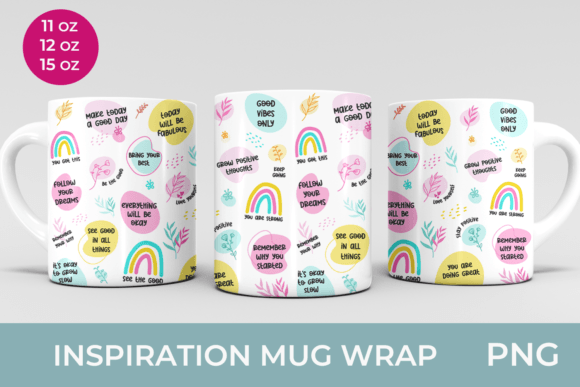 Inspirational Sublimation Mug Design Graphics