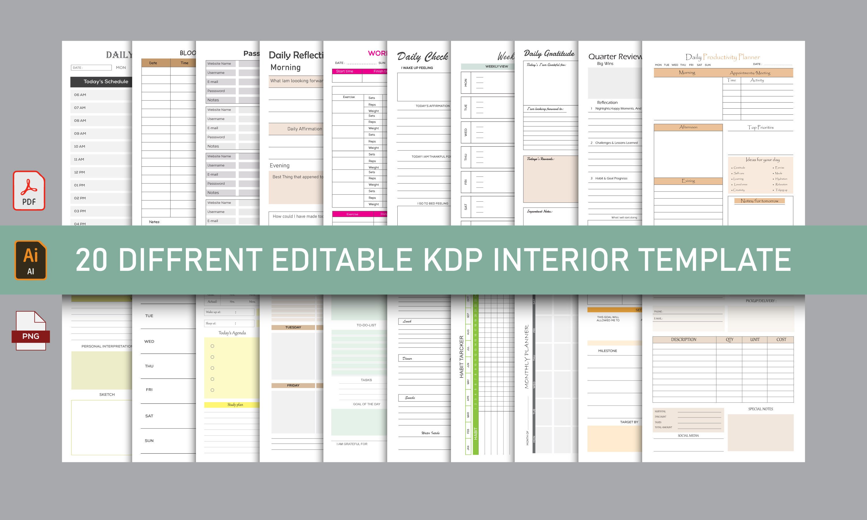 KDP Interior Planner Bundle Graphic by musamahamud81 · Creative Fabrica