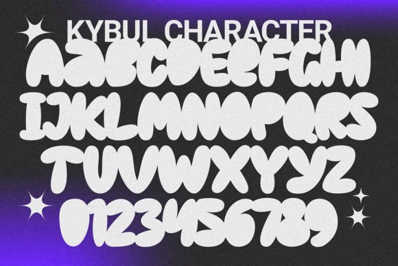 Kybul Font PNG with transparent background - Preview 6