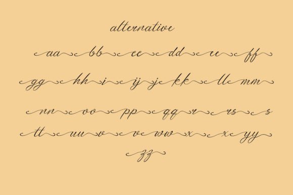 Little Kitchen Font PNG with transparent background - Preview 5