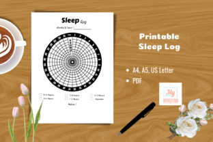 Printable Sleep Log Planner Inserts Graphic by Mycreativee · Creative ...