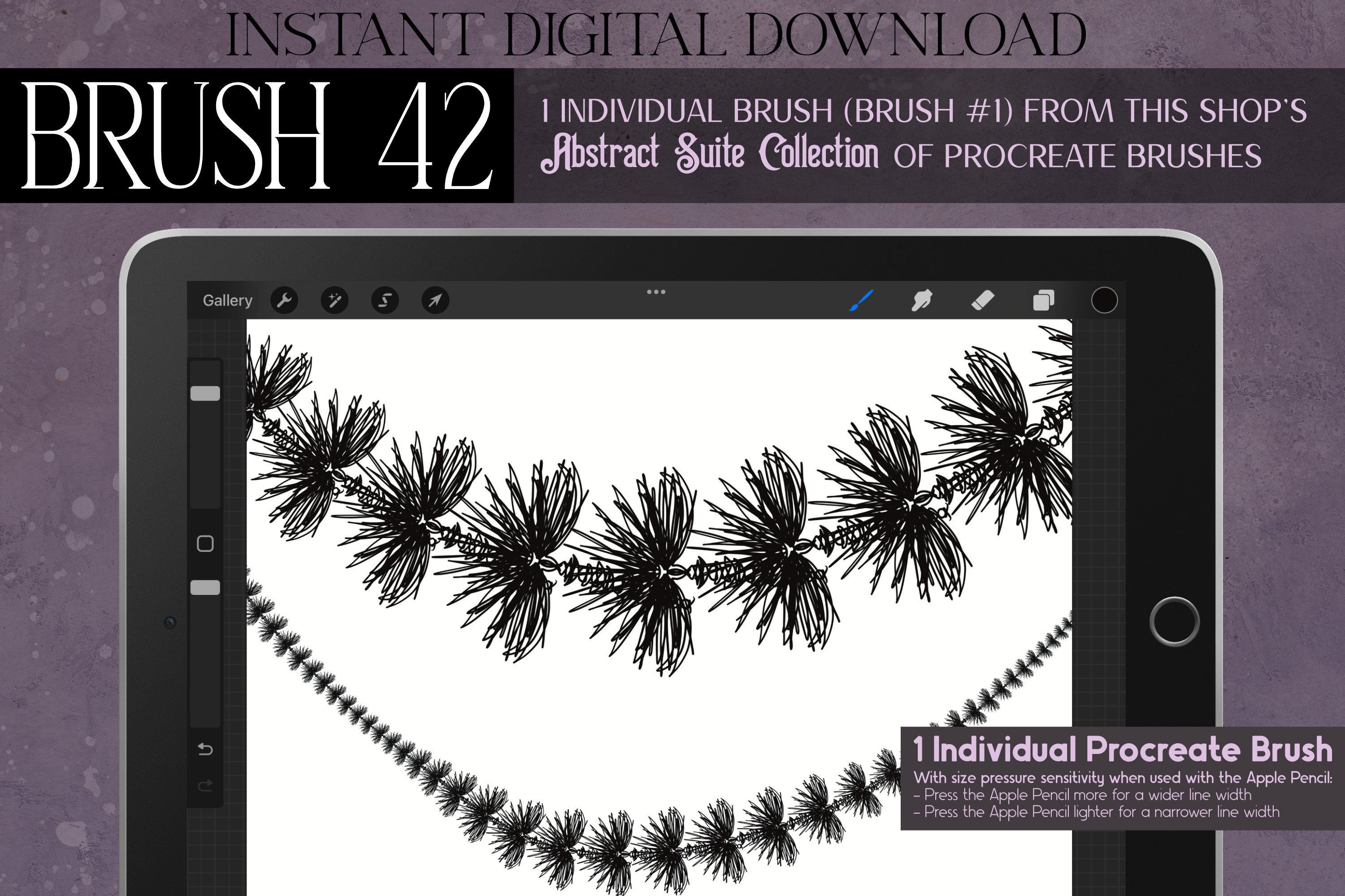 Procreate Brush #42 – Abstract Suite