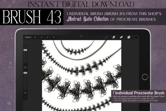 Procreate Brush #43 – Abstract Suite