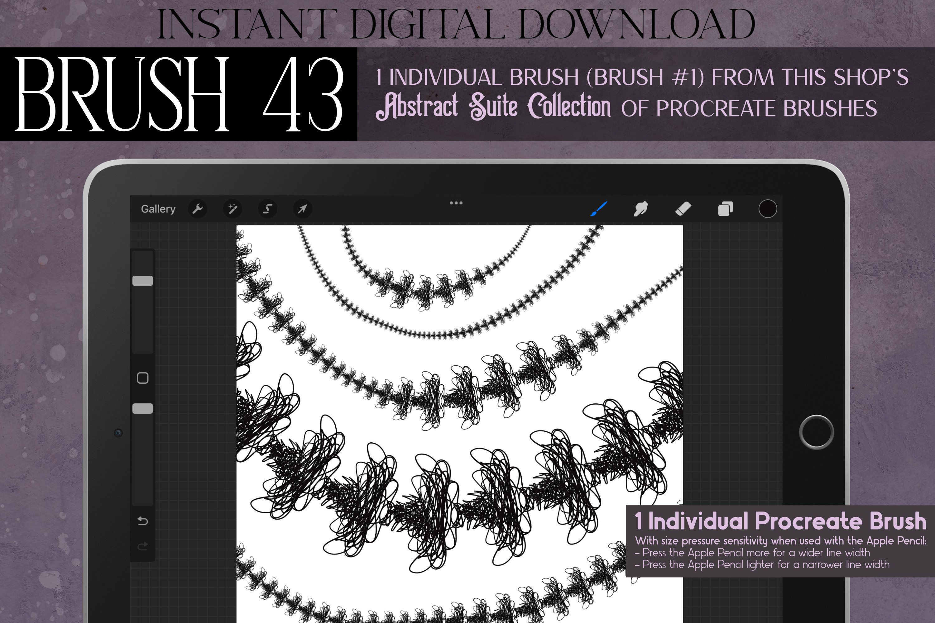 Procreate Brush #43 – Abstract Suite