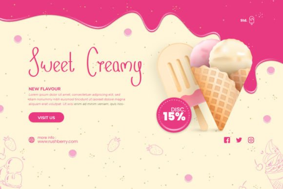 Rushberry Font PNG with transparent background - Preview 1