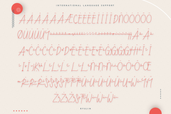 Ryujin Font PNG with transparent background - Preview 6