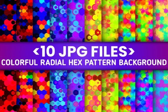 10 Set Radial Hex Pattern Part 1 Graphic by moolecule studio · Creative ...