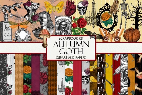 Autumn Goth Scrapbook Kit