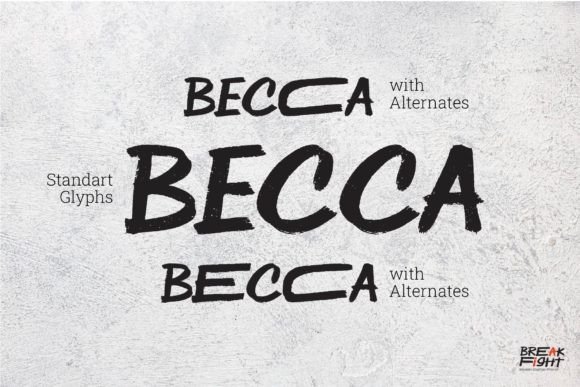 Break Fight Font - Preview 4