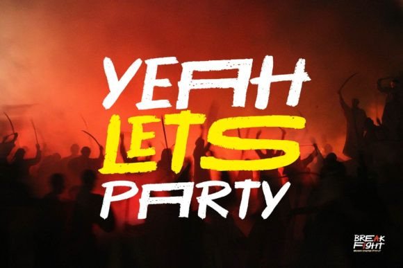 Break Fight Font - Preview 5
