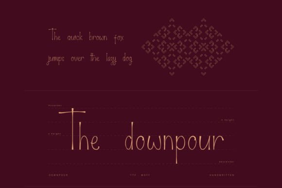 Downpour Font - Preview 2