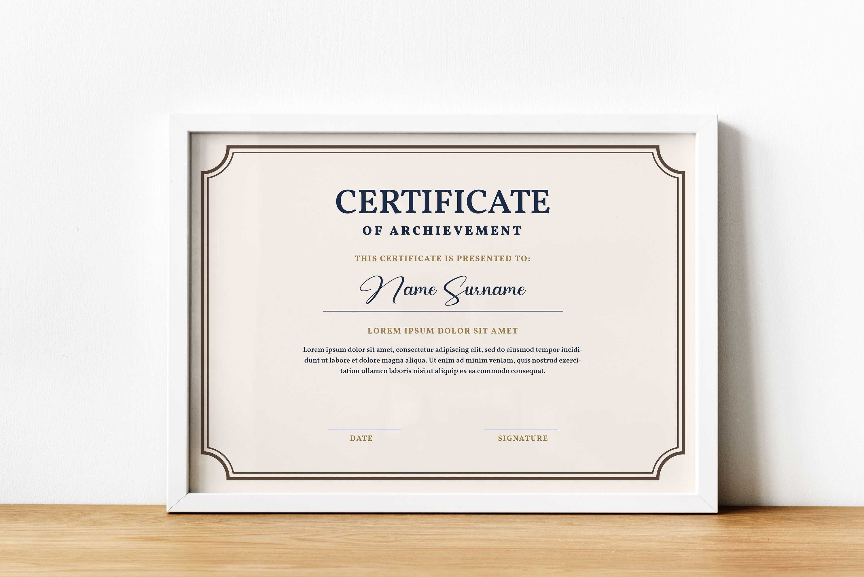 Elegant Certificate Template Graphic by Alex Hariyandi · Creative Fabrica