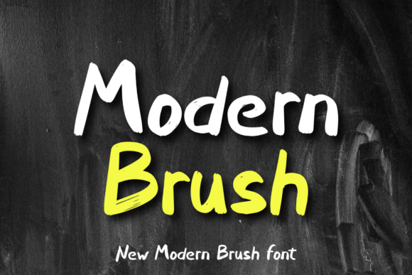 Enter Brushes Font - Preview 1