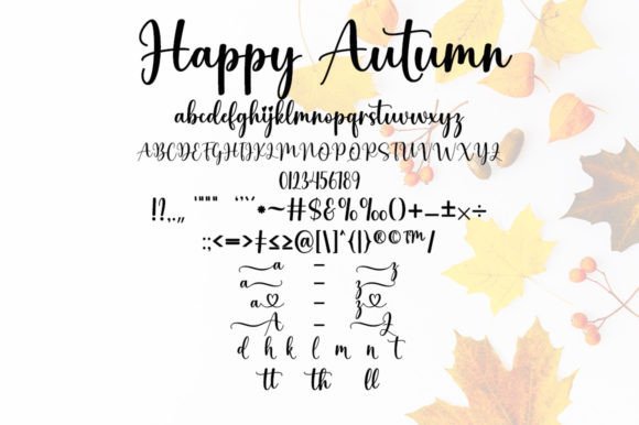 Happy Autumn Font - Preview 6