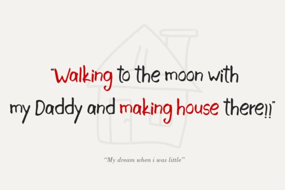 Kids Scratch Font PNG with transparent background - Preview 5