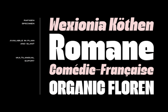 Rafigen Font PNG with transparent background - Preview 1
