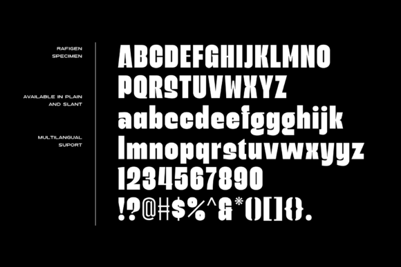 Rafigen Font PNG with transparent background - Preview 3