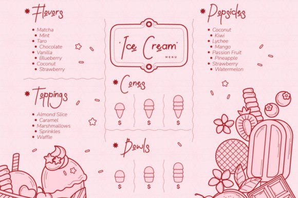 Roullette Font PNG with transparent background - Preview 4