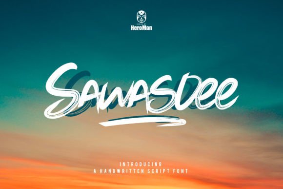 Sawasdee Font PNG with transparent background - Preview 1