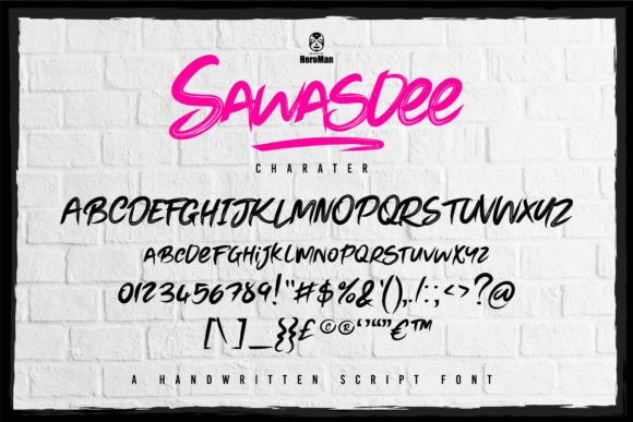 Sawasdee Font PNG with transparent background - Preview 6