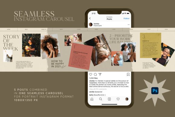 Seamless Instagram Carousel Graphics