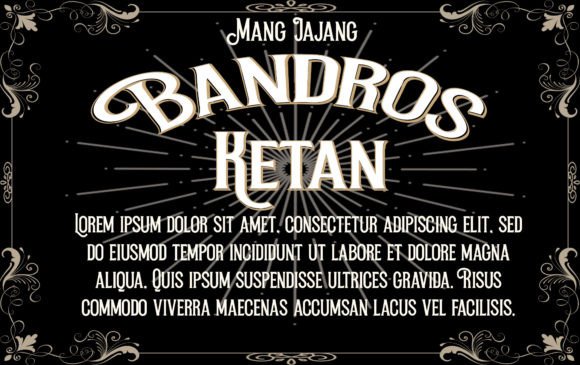 Sendu Meranti Font PNG with transparent background - Preview 2