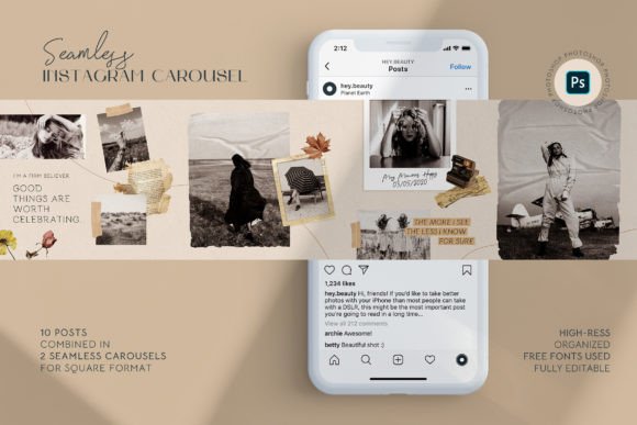 Vintage Instagram Carousel Graphics