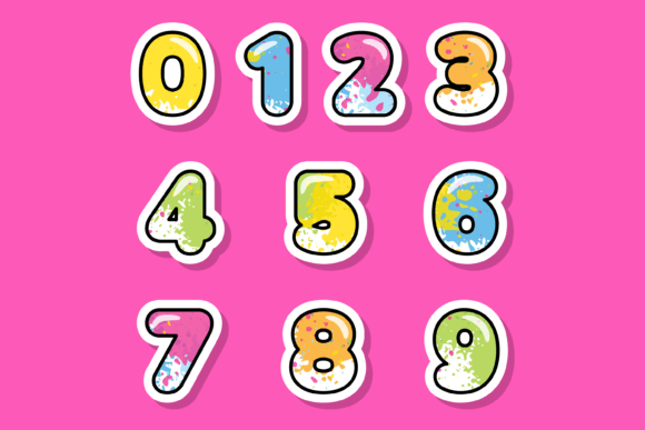 Colorful Font PNG with transparent background - Preview 2