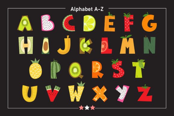 Cute Fruit Font - Preview 1