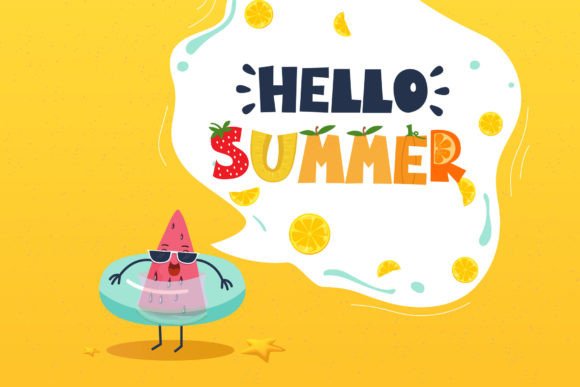 Cute Fruit Font - Preview 5
