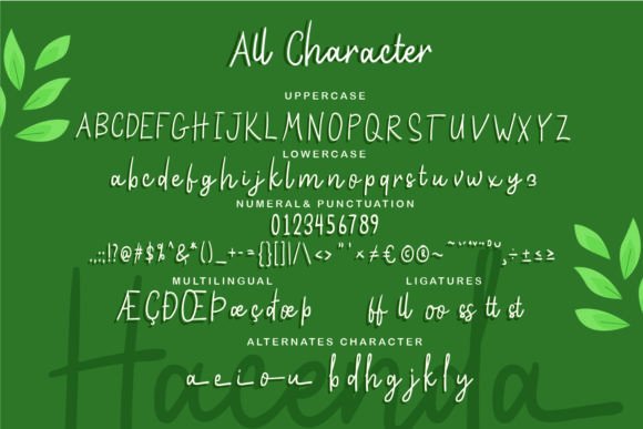 Hacenda Font PNG with transparent background - Preview 5
