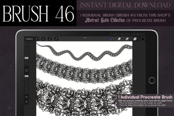 Procreate Brush #46 – Abstract Suite