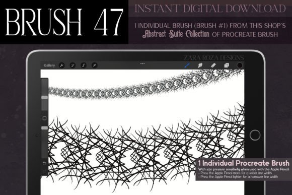 Procreate Brush #47 – Abstract Suite