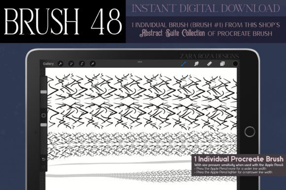 Procreate Brush #48 – Abstract Suite
